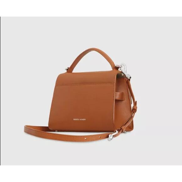 NWOT Rebecca Minkoff Lou Top Handle Tan Leather Handbag - Picture 2 of 16